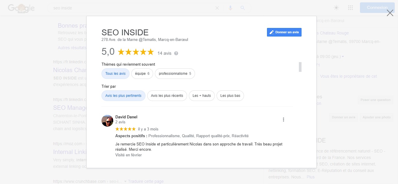 exemple avis seo inside